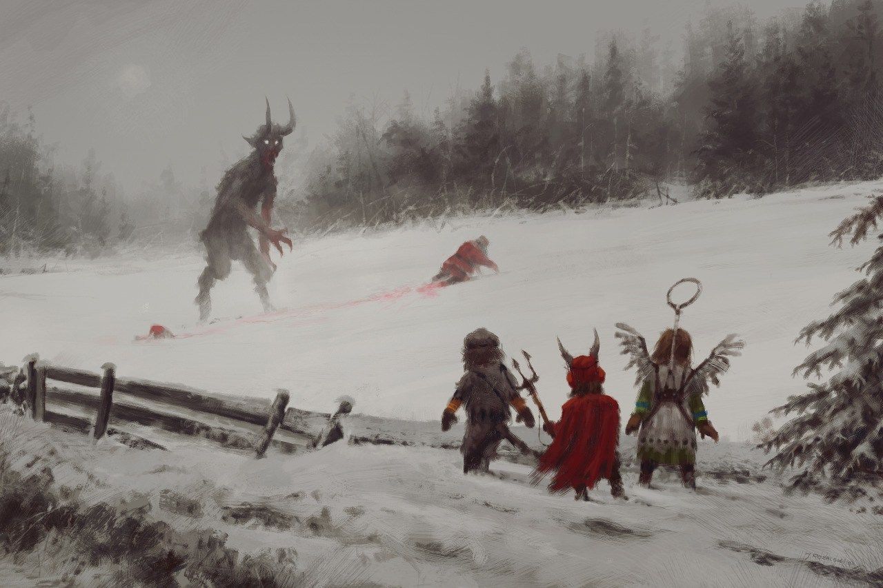 The amazing, endless battle between rural Eastern European partisan fighters, demons, mecha, and werewolves